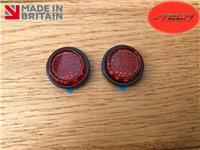 2 X Number Plate Reflectors. Adhesive, Quality. Motorcycle. Bike.Motorbike. MOT
