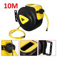 33ft Etractable Air Hose Reel Air Line Compressor Auto Rewind Workshop Tool