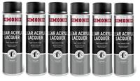 6x Simoniz Clear Acrylic Lacquer Smooth High Gloss Aerosol Spray Paint 500ml