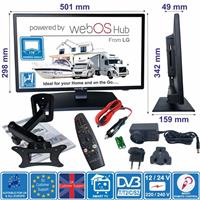 Unispectra 22" Smart TV (webOS) + Bracket + Magic Remote Full HD 12V 24V 240V