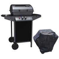 Boss Grill Louisiana - 2 Burner Gas BBQ Grill with Side Burner - Bla IQBBQ2BPORT
