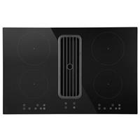 electriQ 80cm 4 Zone Induction Hob with Built In Extractor eIQ80INDD