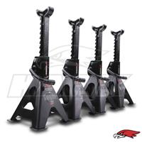 2 TONNE AXLE STANDS DOUBLE LOCKING 2 TON HEAVY DUTY SUPPORT CAR VAN SET OF 4