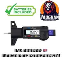 Digital Tyre Depth Gauge Tread Checker LCD Mini Tool For Motorbike Car Van Hgv