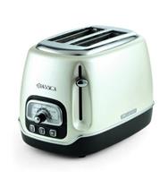 Ariete Classic Toaster 158 2 Slices 3 Functions 6 Browning Levels Pearl