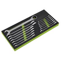Sealey Combination Ratchet Spanner Set 15pc Metric S01247