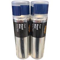 FORD ROYAL BLUE SPRAY PAINT 300ML 2x CANS HALFORDS PAINT
