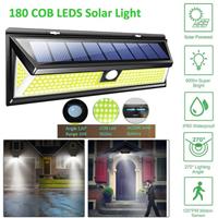 Super Bright Outdoor 180 COB LED Solar Light Motion Sensor Security Wall Lamp