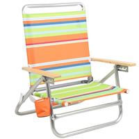PORTAL BEACH CHAIR, 4 POSITION FOLDING BEACH CHAIRS WITH BACKPACK STRAPS - GREEN