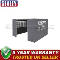 Sealey Dellonda Premium Gazebo Walls/Doors/Windows Fits 3 x 3m Grey DG149
