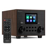 Audizio Vieste DAB Radio Bluetooth Speaker System with Subwoofer Bass - Wood