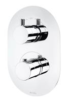 Deva Methven Kaha Dual Outlet Thermostatic Concealed Shower Valve Chrome KAHA 2D
