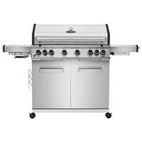 Monster Grill 6 Burner BBQ Gas BBQ Grill with Side Burner - Stainless MG6BBQHDF2