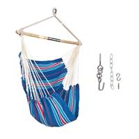 BLISS HAMMOCKS PORTABLE HANGING FABRIC HAMMOCK CHAIR - RED/WHITE/BLUE