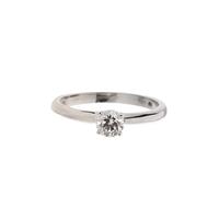 Pre-Owned 18ct White Gold Solitaire Diamond Ring