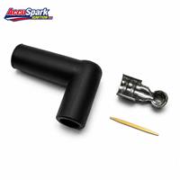 HT lead Spark plug boot 90 Degrees push fit boot and contact.