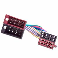 Male to Female ISO Lead Stereo Radio Wiring Harness Adaptor Cable Connector Loom