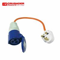 UK Hook Up Site Lead Adapter 3 Pin Mains Conversion Lead Plug Caravan Motorhome