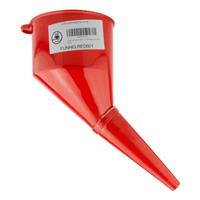 Fuel Funnel with Built Filter Red Plastic Pouring Funnel for Petrol Diesel Oil