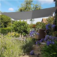 5x4m Sun Shade Sail Garden Canopy Awning 98% UV Block Anthracite New
