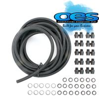 BLACK PVC KOPEX 20MM FLEXIBLE CONDUIT 10MT CONTRACTOR PACK WITH 10 GLANDS