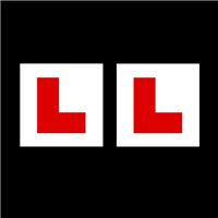 2x Learner Driver Stickers - DVLA Legal Size - L PLATE - Self Adhesive Sticker
