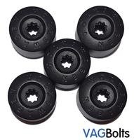 Genuine VW Wheel Nut Bolt Plastic Cover Caps 4 Normal,1 Locking Golf Passat etc