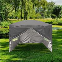 3x3m Pop Up Gazebo Wedding Party Tent Canopy Outdoor Garden Marquee Anthracite