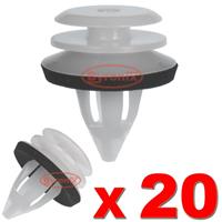 BMW DOOR PANEL CARD TRIM CLIPS PLASTIC FRONT REAR INTERIOR FASCIA LINING X 20