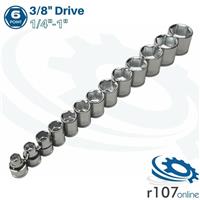 Blue Point 3/8" AF Imperial Socket Set 1/4"-1" - As sold by Snap On