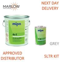 MIPA 4 + 1 2K 4:1 High Build Primer Light Grey 4LTR + H10 1Ltr - 5LTR Kit