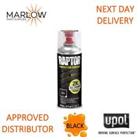 U-POL RAPTOR 2K Black Bed Liner Aerosol - 400ML Durable Protective Coating