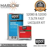 U-POL S2080 HS Clear Coat 2K 7.5L Kit with S2030 Fast Hardener