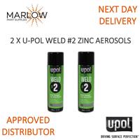 2 x U-POL Weld Through Zinc Primer Aerosols - Fast Drying Rust Protection