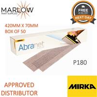 MIRKA ABRANET 420MM X 70MM ABRASIVE NET SANDING STRIPS PACK OF 50 - P180