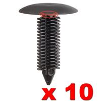 LAND ROVER DEFENDER 90 110 DISCOVERY 1 & 2 CLIPS HEAD LINING ROOF TRIM BLACK x10