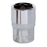 Sealey WallDrive Socket 19mm 1/2"Sq Drive Fully Polished - SP1219