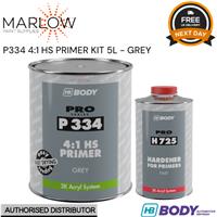 HB BODY P334 HS 2K 4:1 FILLER PRIMER WITH H725 HARDENER - 5L KIT - GREY