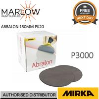 Mirka Abralon 150mm 6" P3000 Grit HookNLoop Foam Fine Finishing Discs Pad PK20