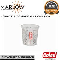 COLAD PLASTIC MIXING CUPS 350ml PACK OF 50
