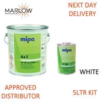 MIPA 4 + 1 ACRYFILLER HIGH BUILD PRIMER WHITE 4LTR + H10 1LTR *5LTR KIT*