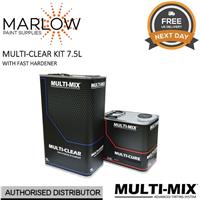 MULTIMIX MULTI CLEAR MS 2K CLEARCOAT KIT 7.5LTR - WITH FAST HARDENER
