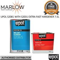 U-POL S2081 CLEAR COAT LACQUER HS 2K 7.5LTR KIT - WITH S2031 EXTRA FAST HARDENER
