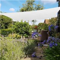 4x3m HDPE Sun Shade Sail Garden Patio Canopy Awning Screen 90% UV Block White