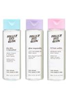 Holler & Glow 100% Vegan Body Wash Trio 3 x 240ml Peach, Rose & Water Melon
