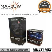 MULTIMIX MULTI CLEAR 2 HS 2K CLEARCOAT KIT 7.5LTR + AIR DRY PLUS + HARDENER