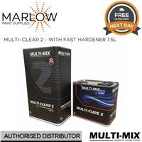 MULTIMIX MULTI CLEAR 2 HS 2K CLEARCOAT KIT 7.5LTR - WITH FAST HARDENER