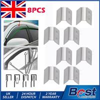 Channel Rain Wind Deflector CLIPS For HEKO SNED G3 Climair iSpeed Metal 8PCS LP