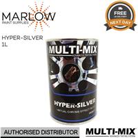 MULTI-MIX HYPER-SILVER VIRTUAL CHROME EFFECT BASECOAT PAINT 1L - MMBH-1