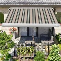 3.5x2.5M Full Cassette Electric Patio Garden Awnings Retractable Multi-Stripe